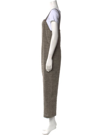 Rachel Comey Linen Tweed Pattern Jumpsuit