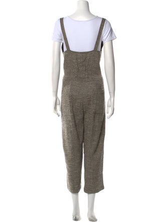 Rachel Comey Linen Tweed Pattern Jumpsuit