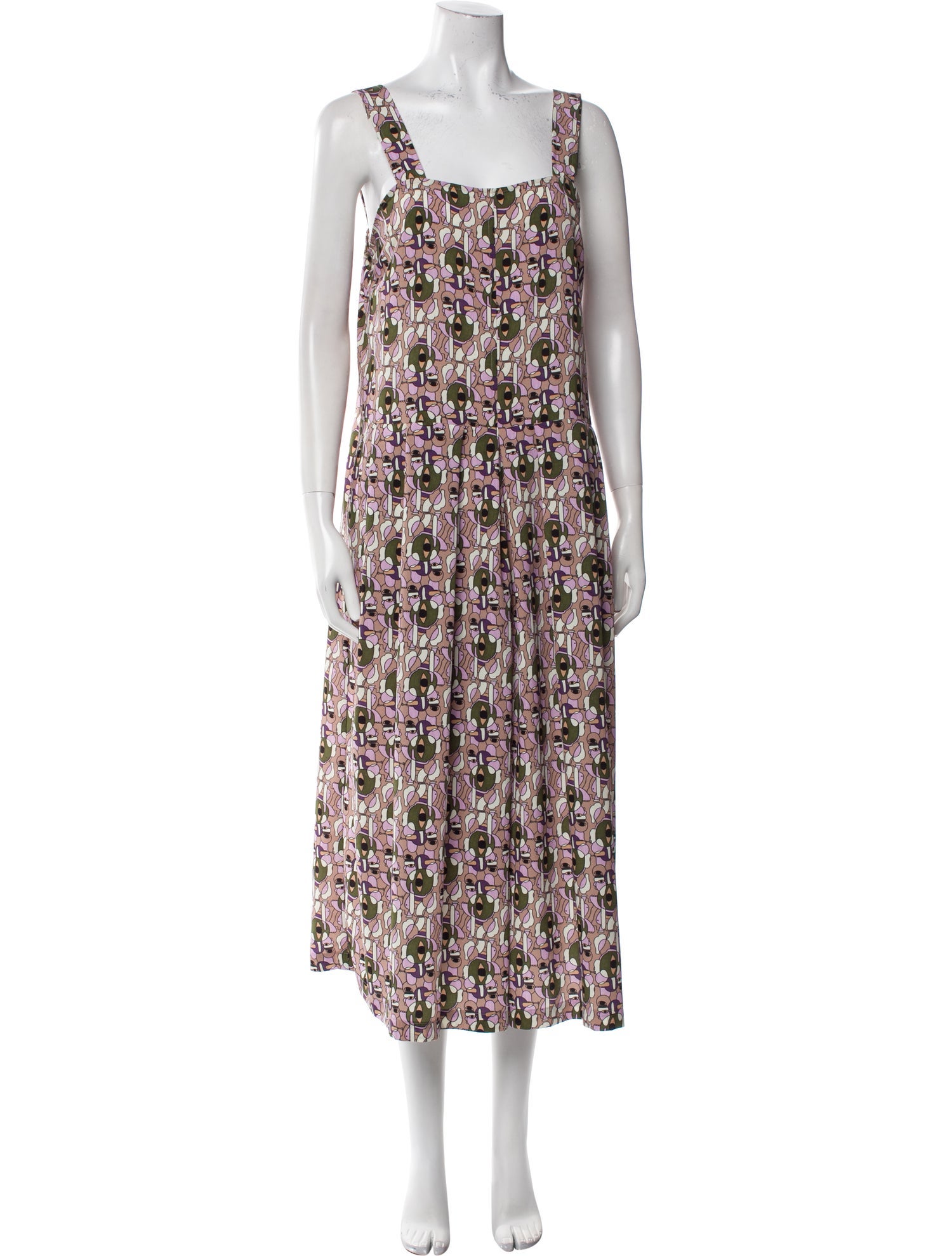 Rachel Comey Printed Square Neckline Jumpsuit