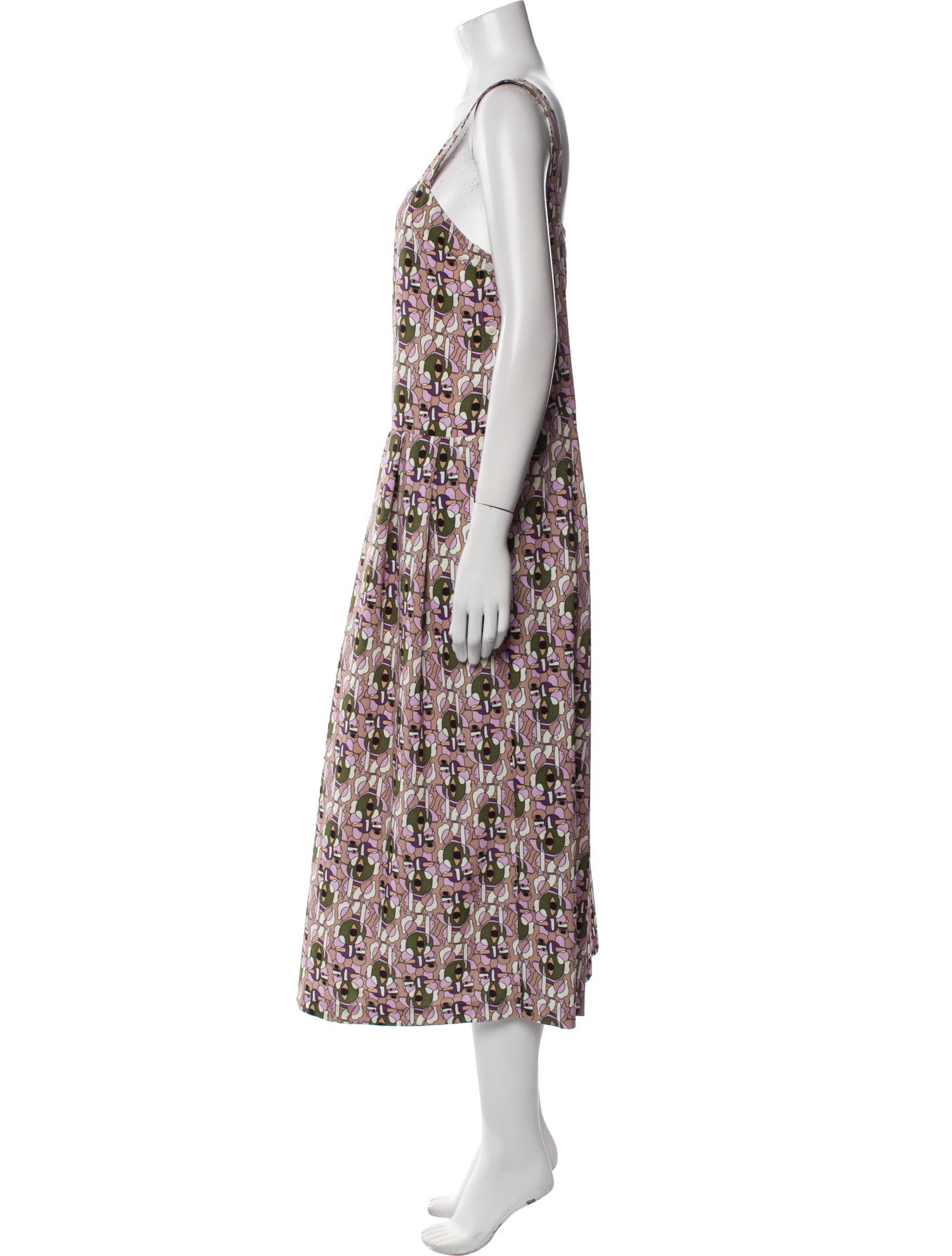 Rachel Comey Printed Square Neckline Jumpsuit