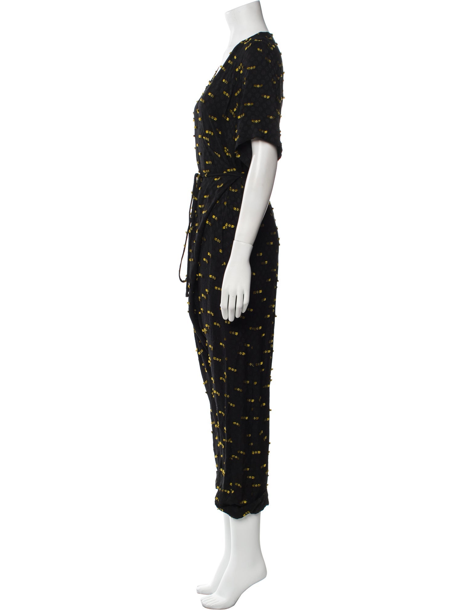 Rachel Comey Printed V-Neck Jumpsuit