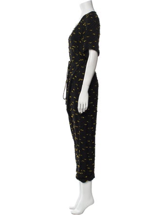 Rachel Comey Printed V-Neck Jumpsuit