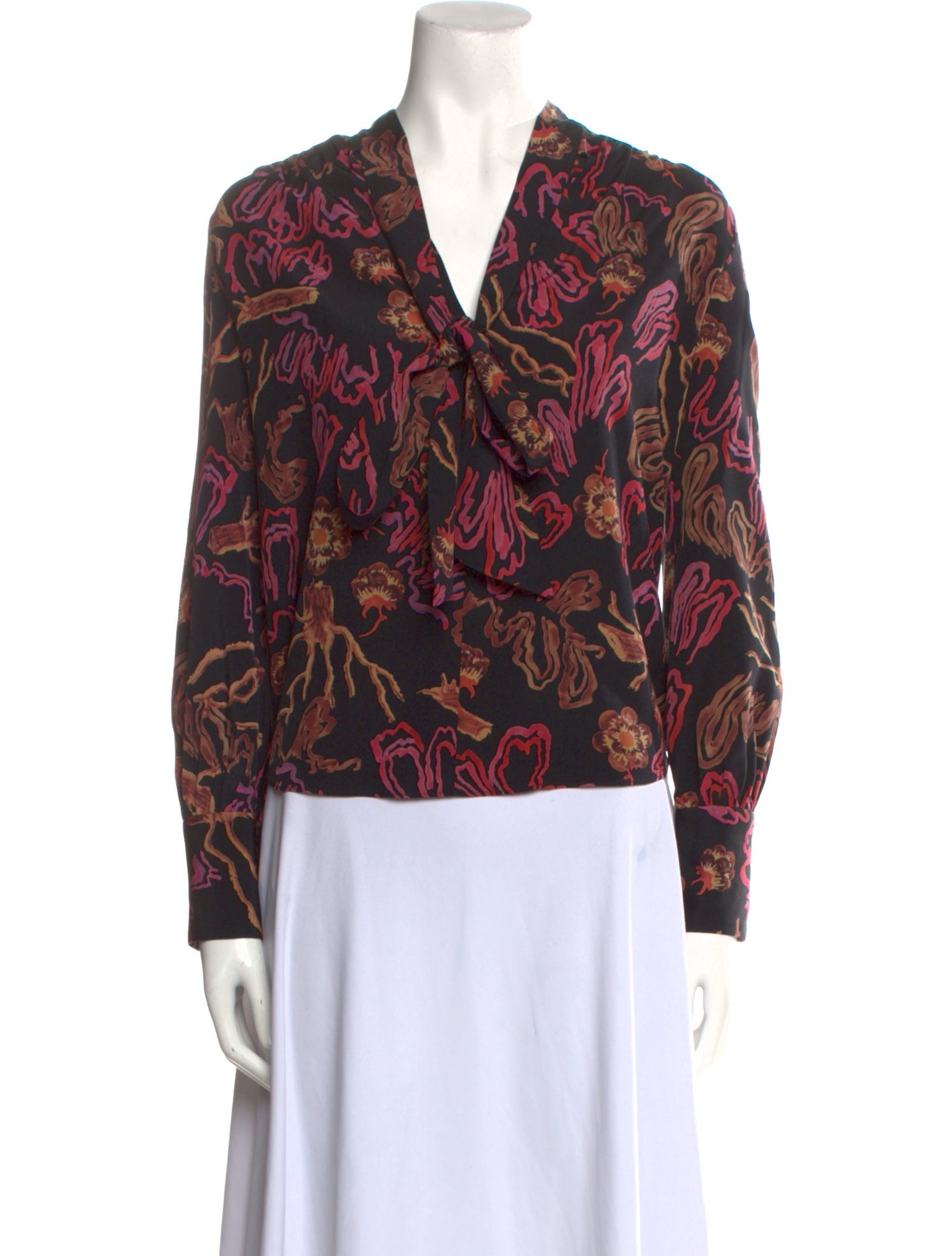 Rachel Comey Silk Printed Blouse