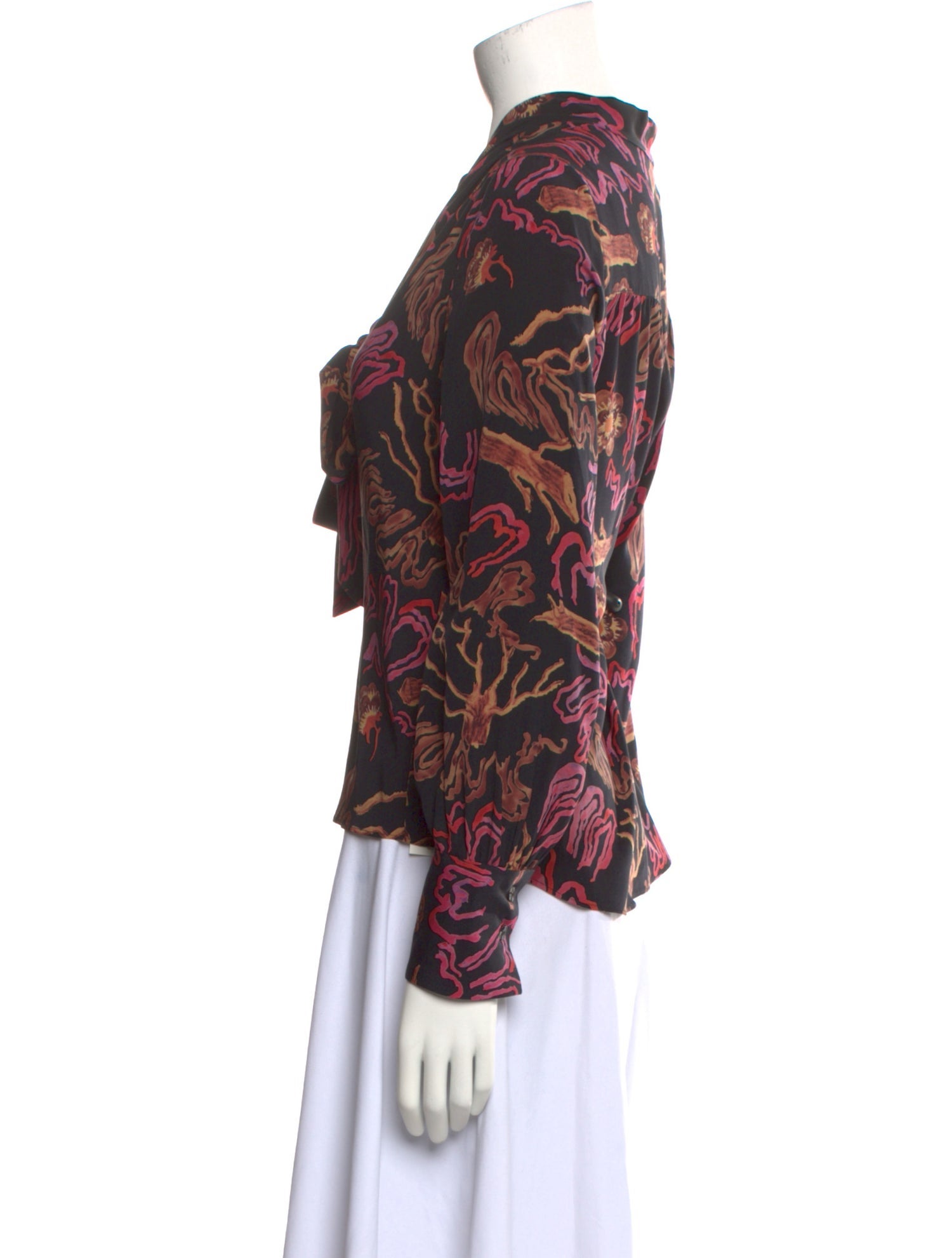 Rachel Comey Silk Printed Blouse