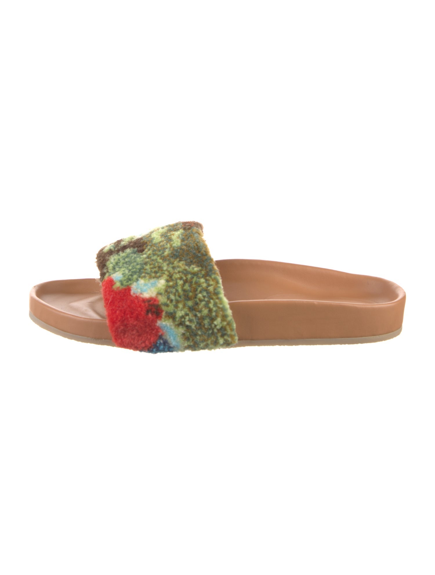 Rachel Comey Terry Cloth Floral Print Slides