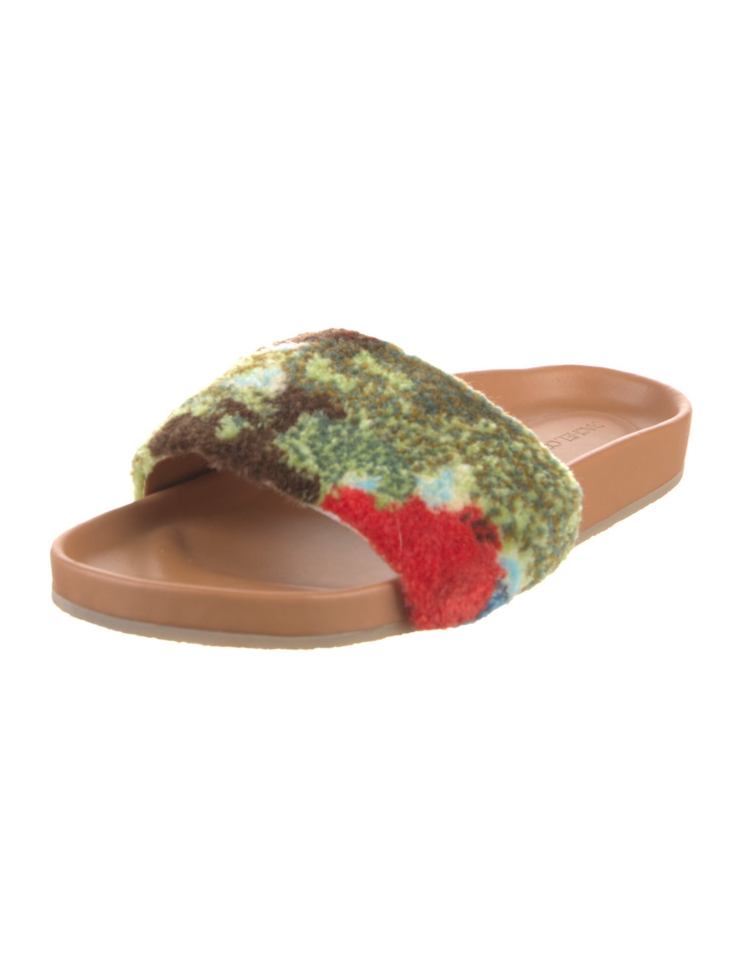 Rachel Comey Terry Cloth Floral Print Slides