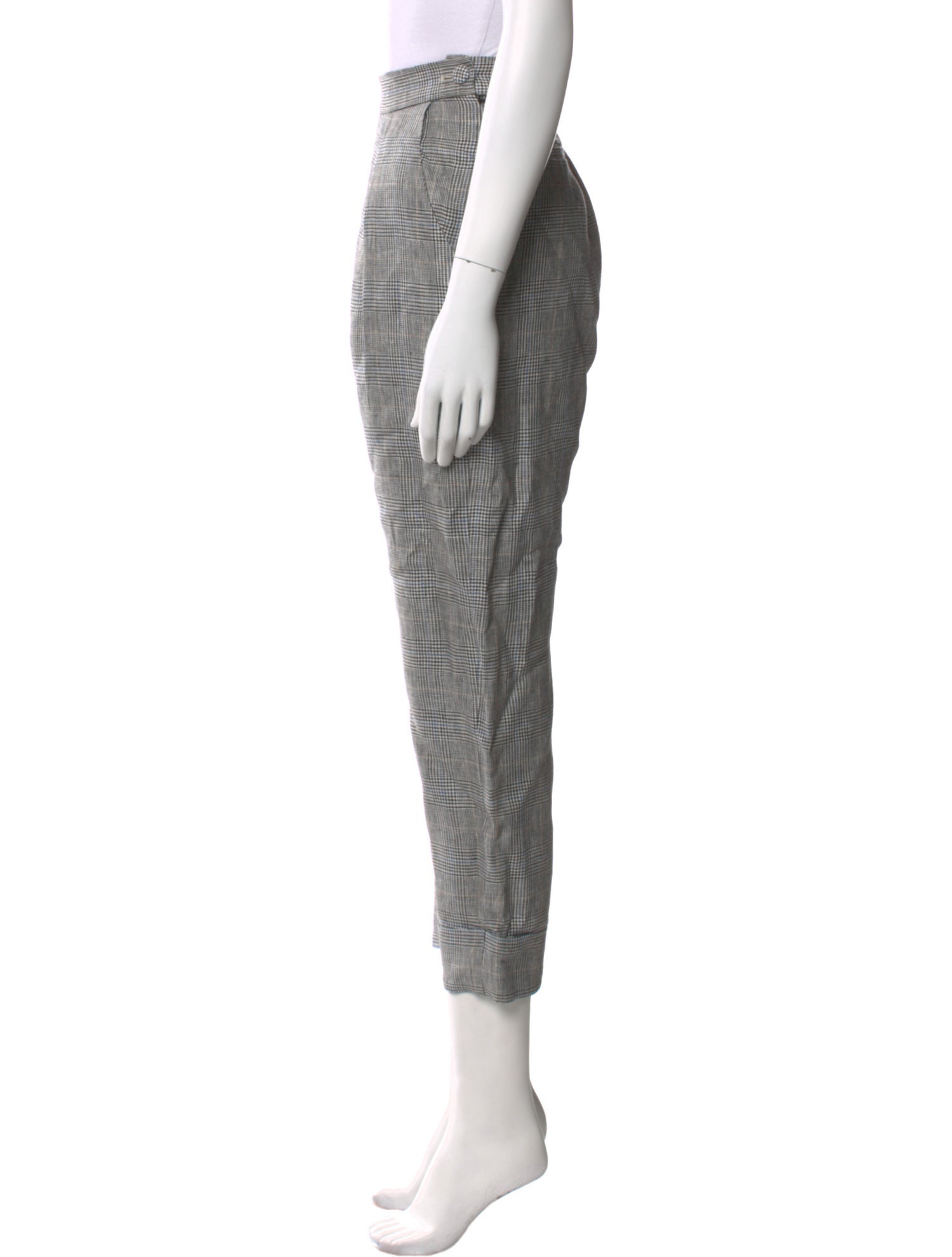 Rachel Comey Plaid Print Straight Leg Pants