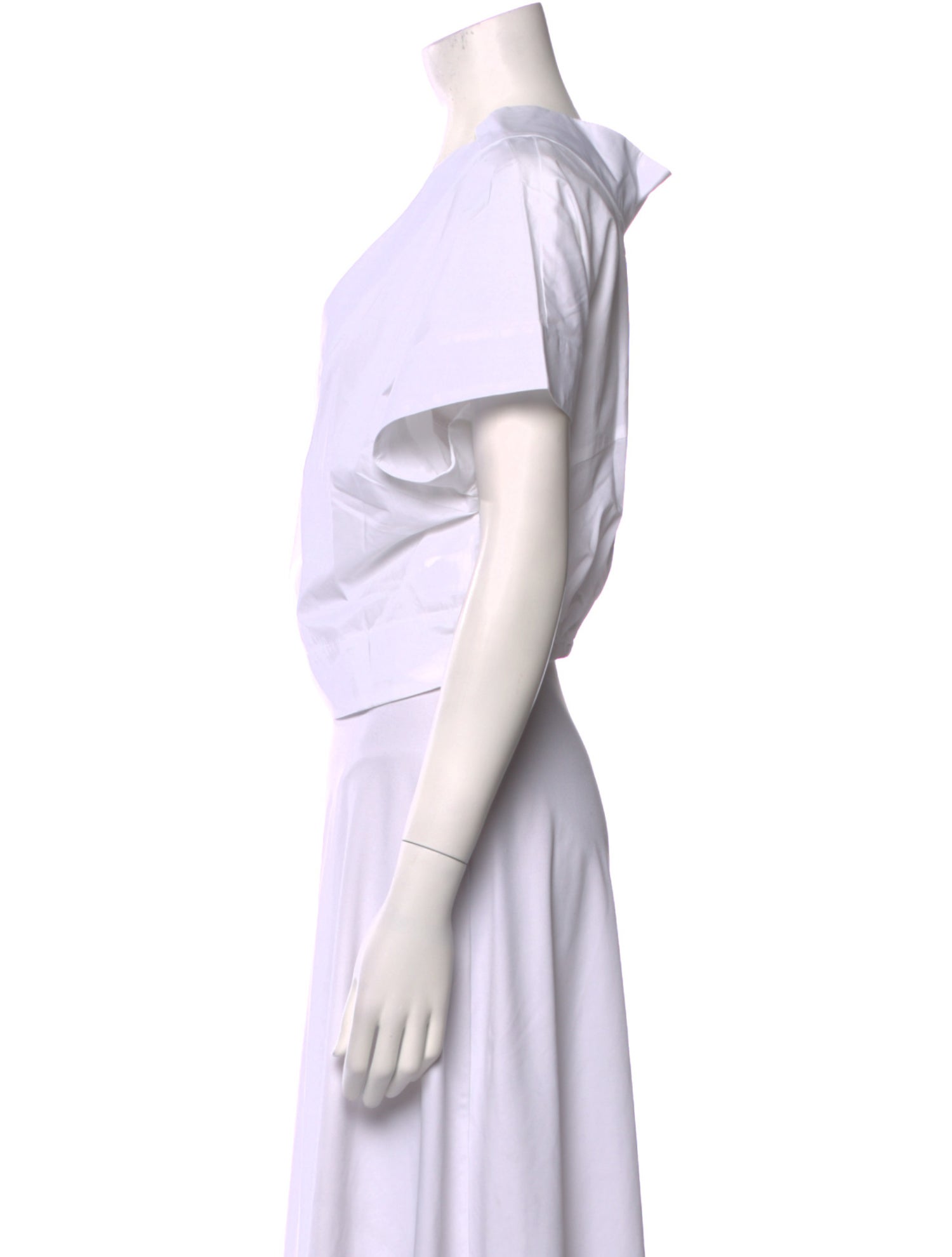 Rachel Comey V-Neck Short Sleeve Crop Top