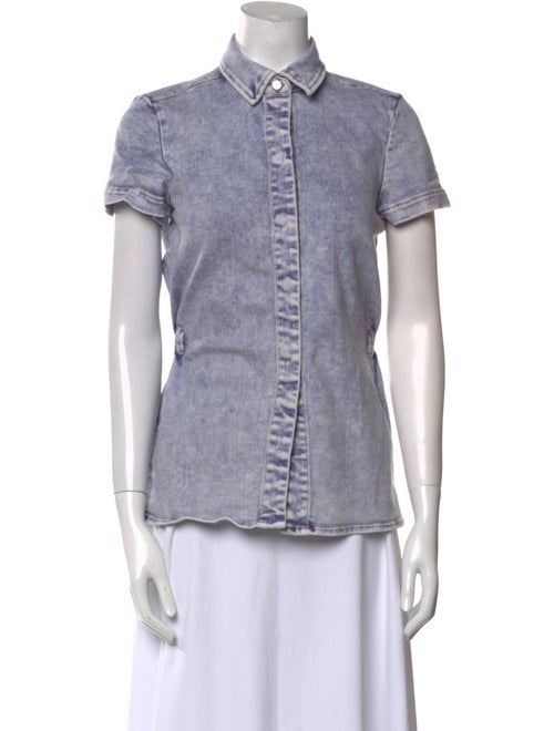 Rachel Comey Short Sleeve Button-Up Top