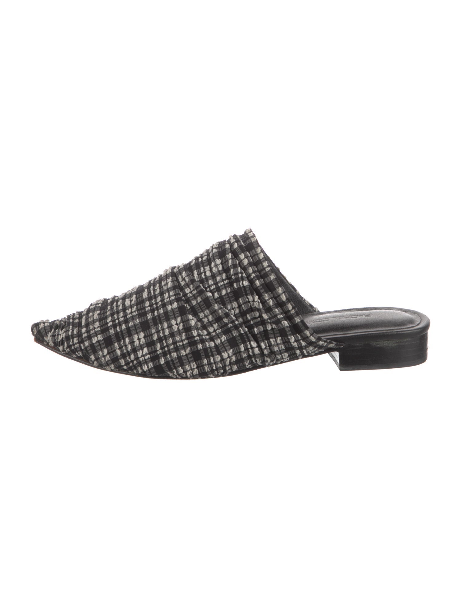 Rachel Comey Printed Pleated Accents Mules