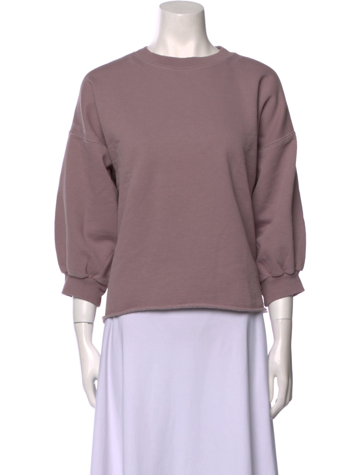 Rachel Comey Crew Neck Three-Quarter Sleeve Sweatshirt