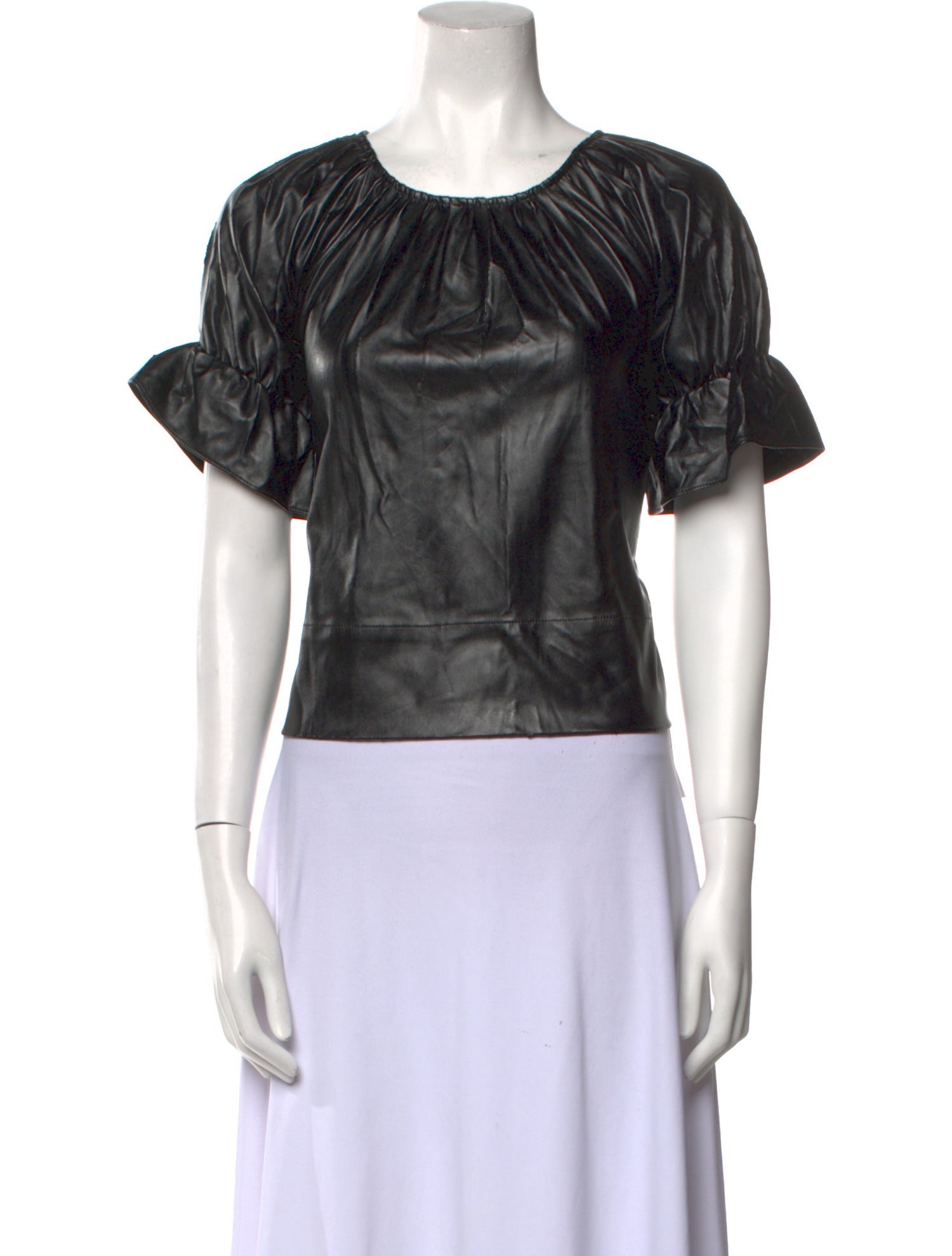 Rachel Comey Crew Neck Short Sleeve Crop Top