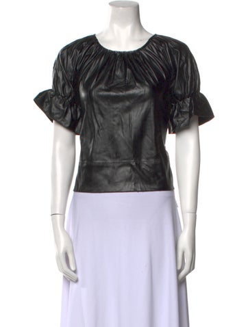 Rachel Comey Tops Crew Neck Short Sleeve Crop Top US 0 | XS