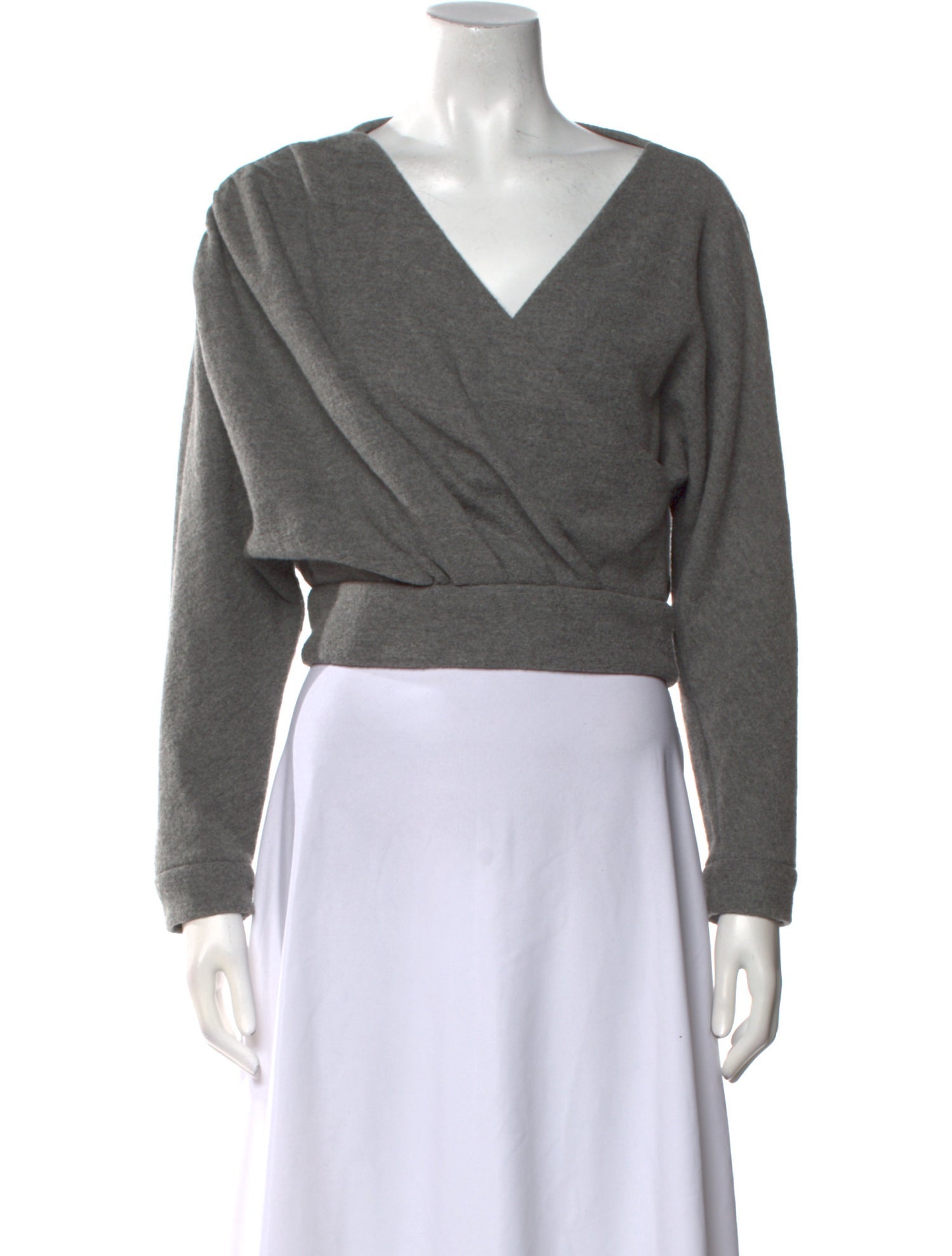 Rachel Comey Virgin Wool V-Neck Crop Top