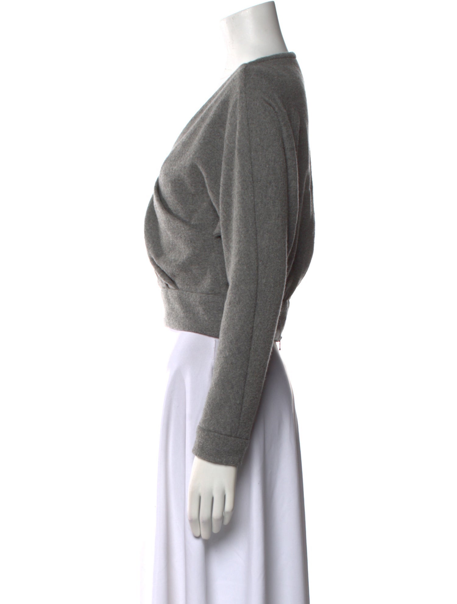 Rachel Comey Virgin Wool V-Neck Crop Top