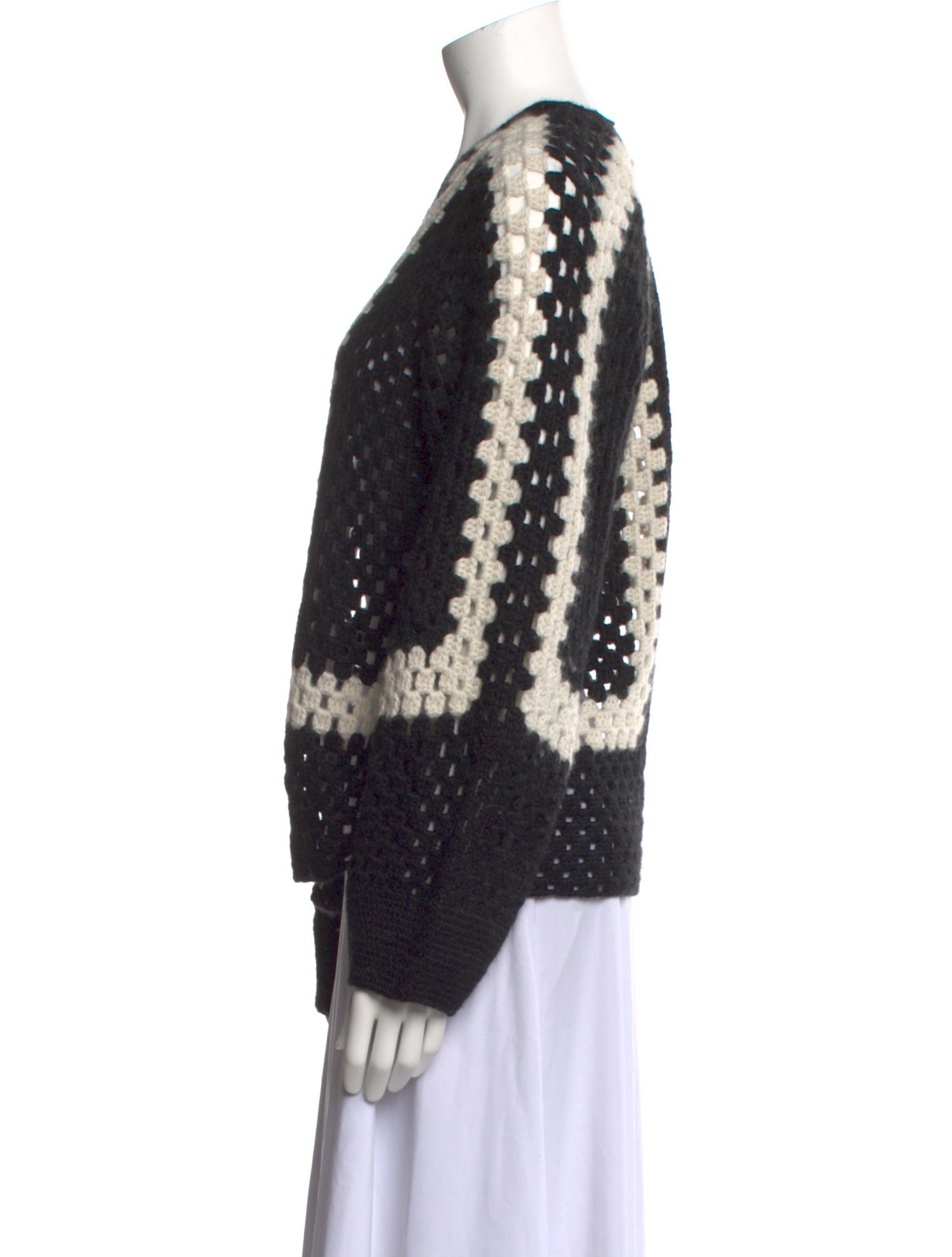 Rachel Comey Striped Open Front Sweater