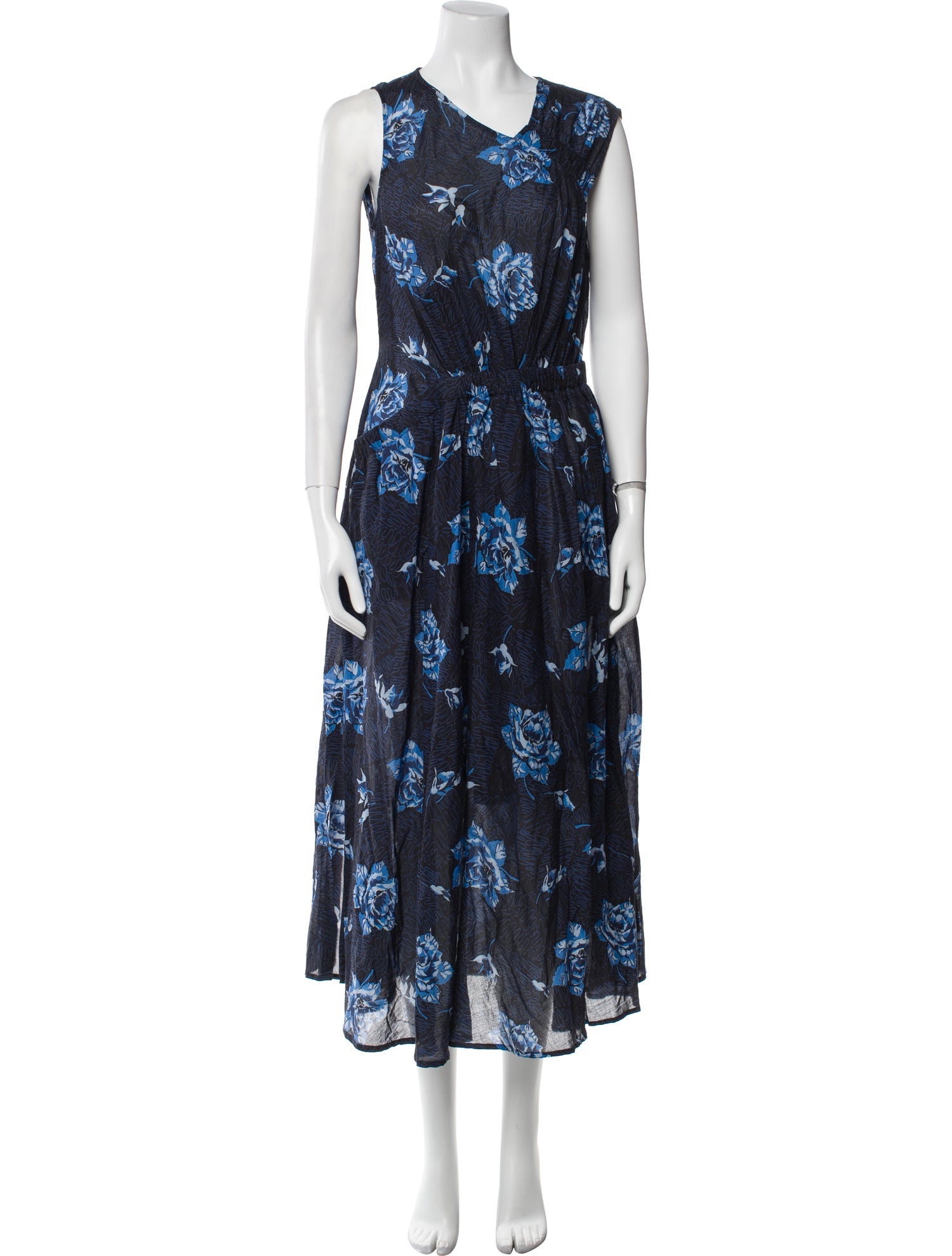 Rachel Comey Floral Print Long Dress