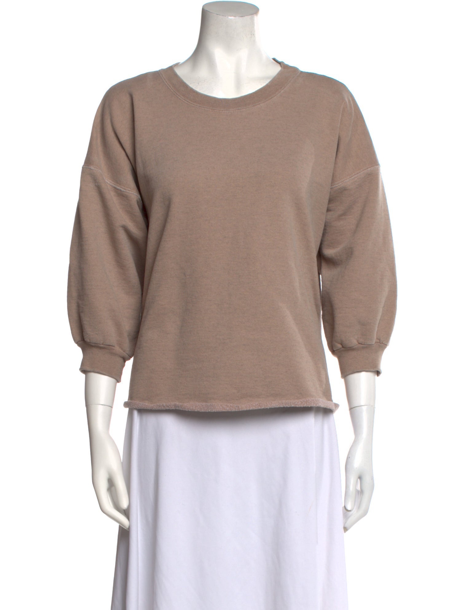 Rachel Comey Crew Neck Three-Quarter Sleeve Sweatshirt