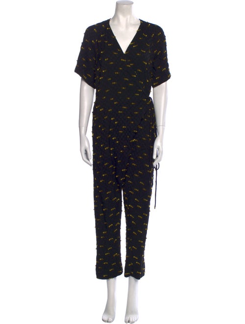 Rachel Comey Printed V-Neck Jumpsuit