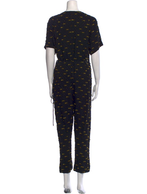 Rachel Comey Printed V-Neck Jumpsuit