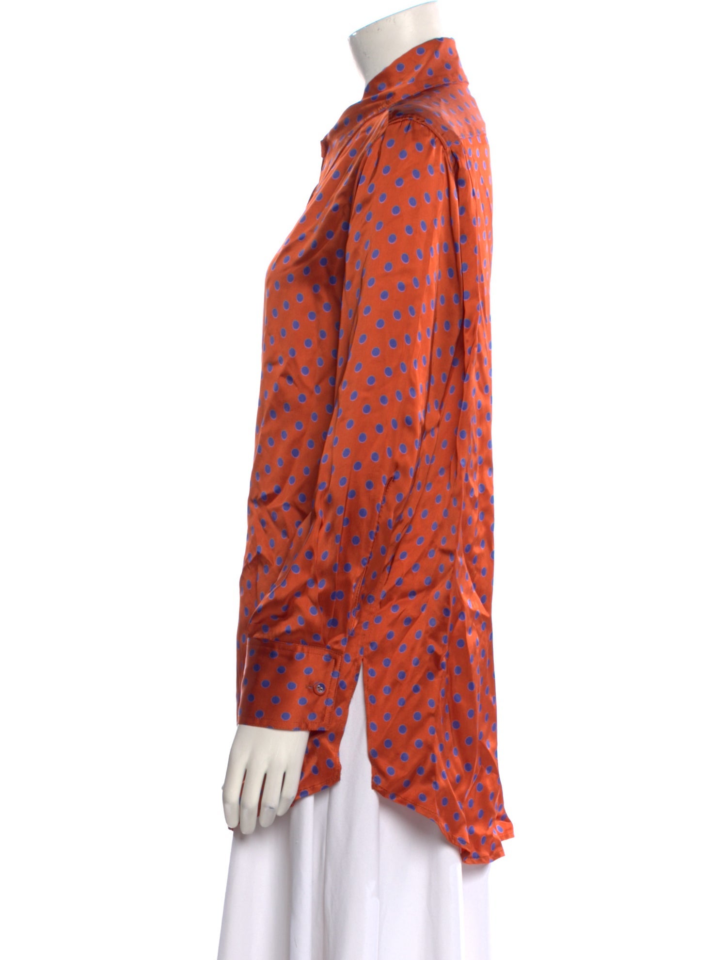 Rachel Comey Printed Long Sleeve Button-Up Top