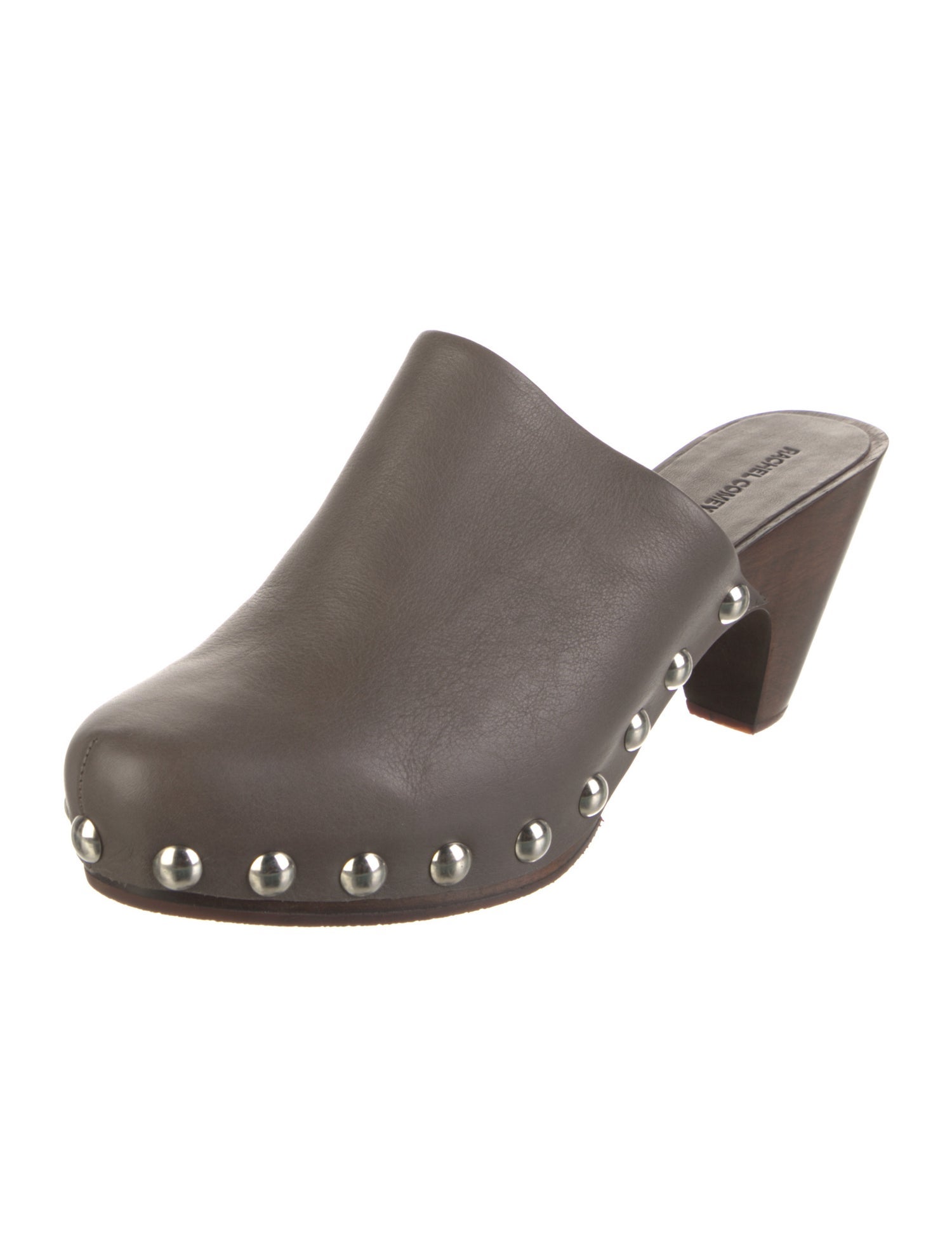 Rachel Comey Leather Studded Accents Slides