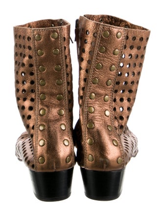 Rachel Comey Leather Lasercut Accents Sock Boots