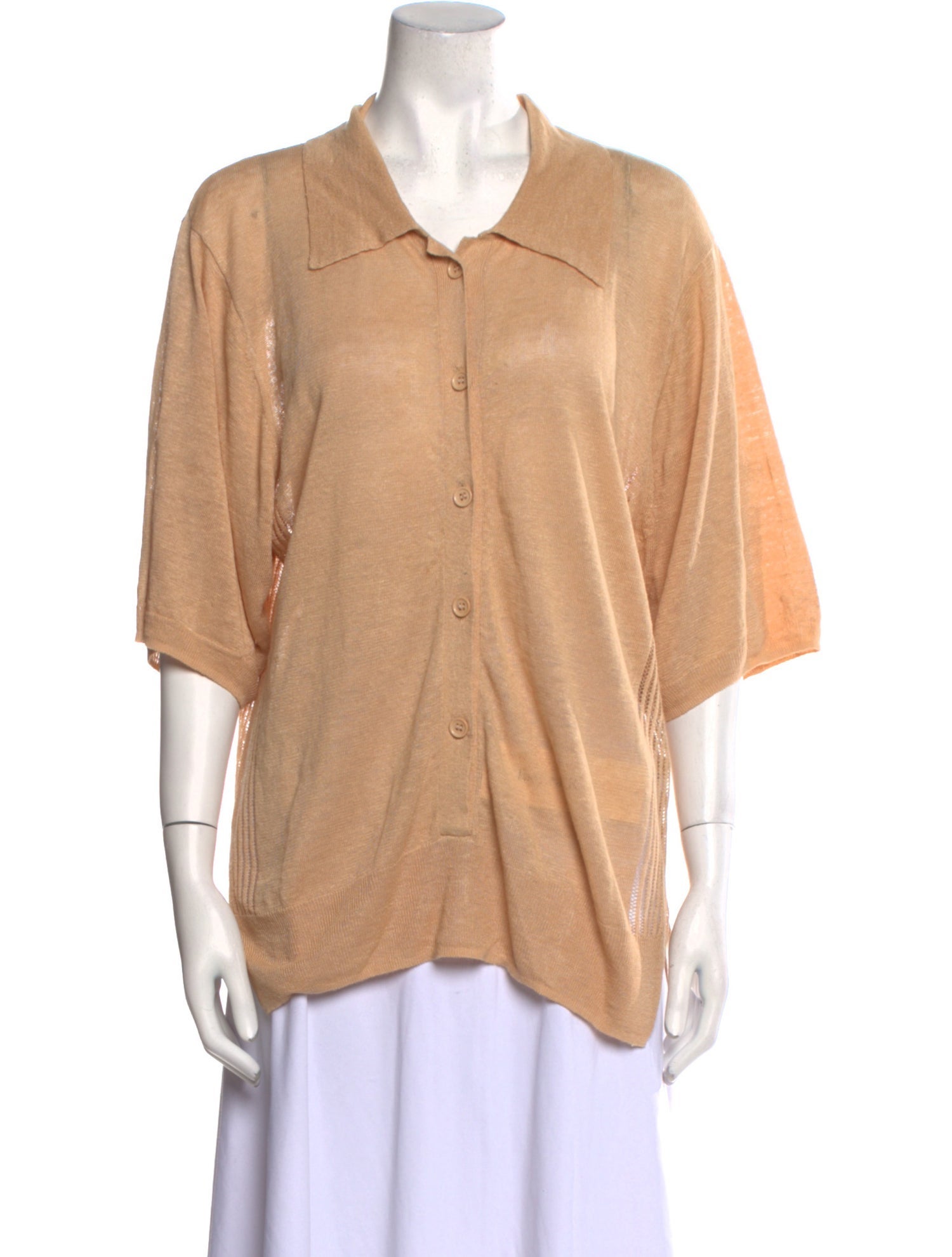 Rachel Comey Three-Quarter Sleeve Button-Up Top