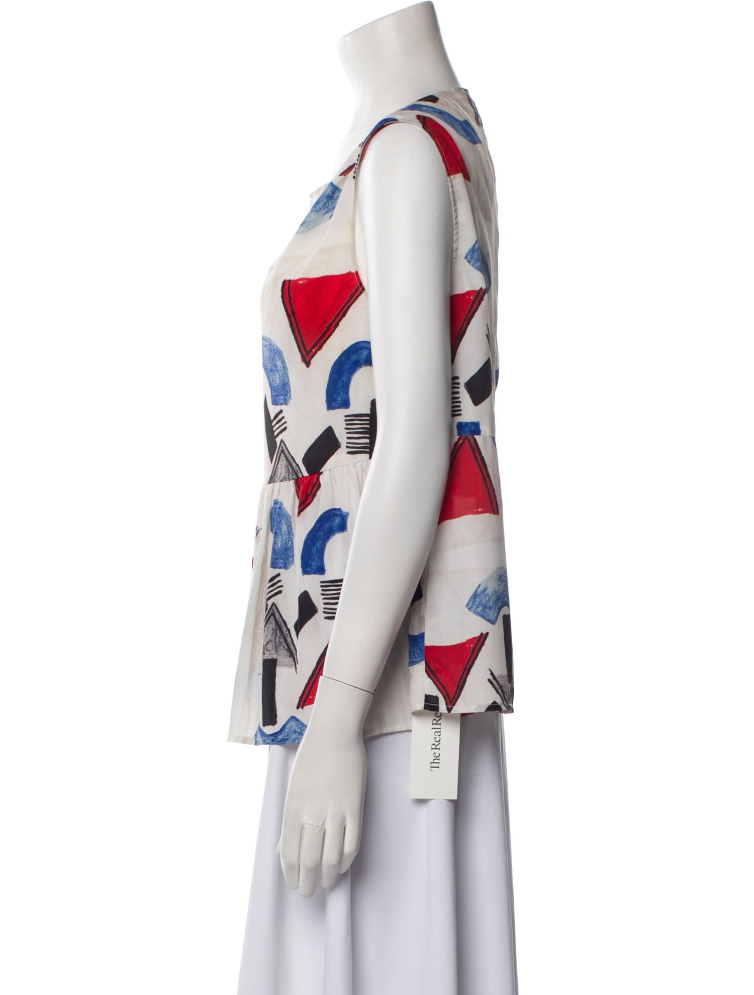 Rachel Comey Printed Scoop Neck Top