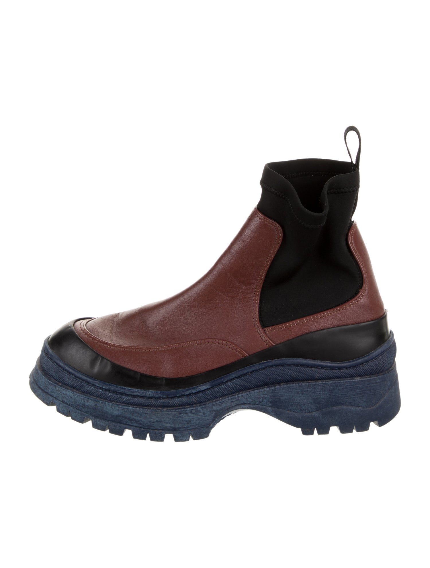 Rachel Comey Leather Colorblock Pattern Chelsea Boots