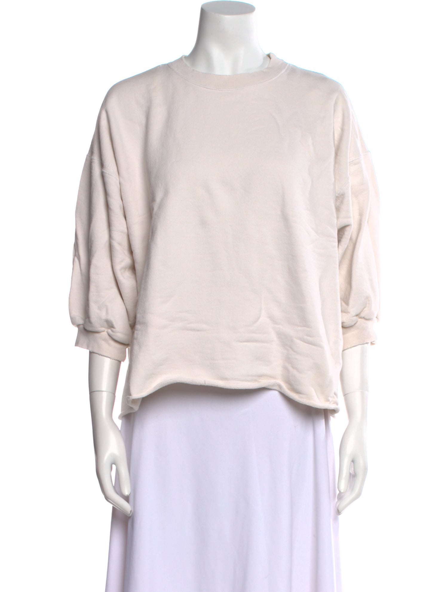 Rachel Comey Crew Neck Three-Quarter Sleeve Sweatshirt