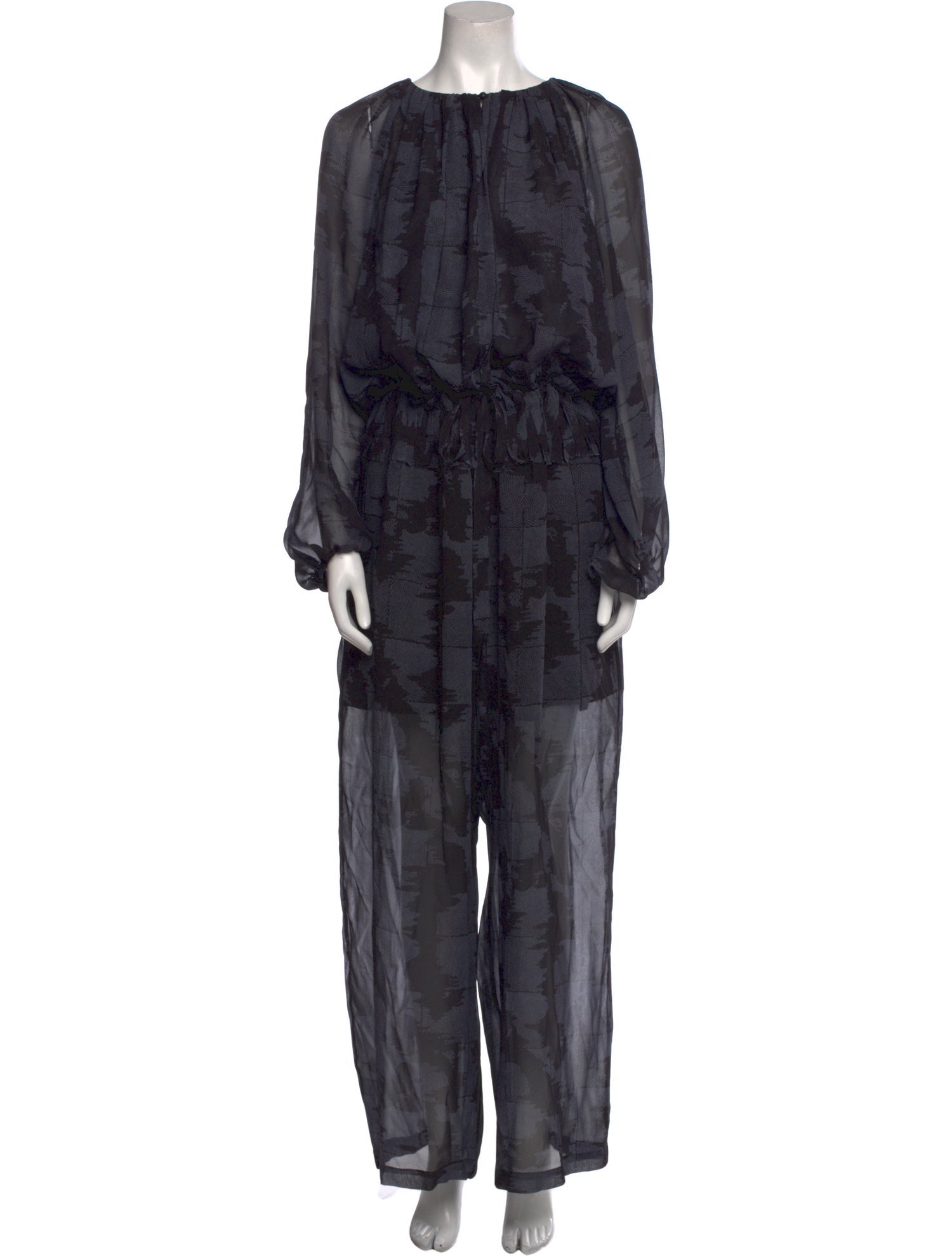 Rachel Comey Silk Bateau Neckline Jumpsuit