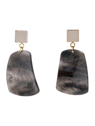 Rachel Comey Mirror & Acrylic Drop Earrings