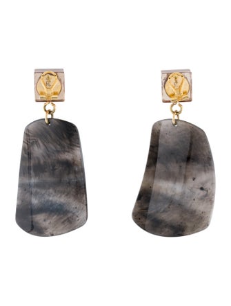 Rachel Comey Mirror & Acrylic Drop Earrings
