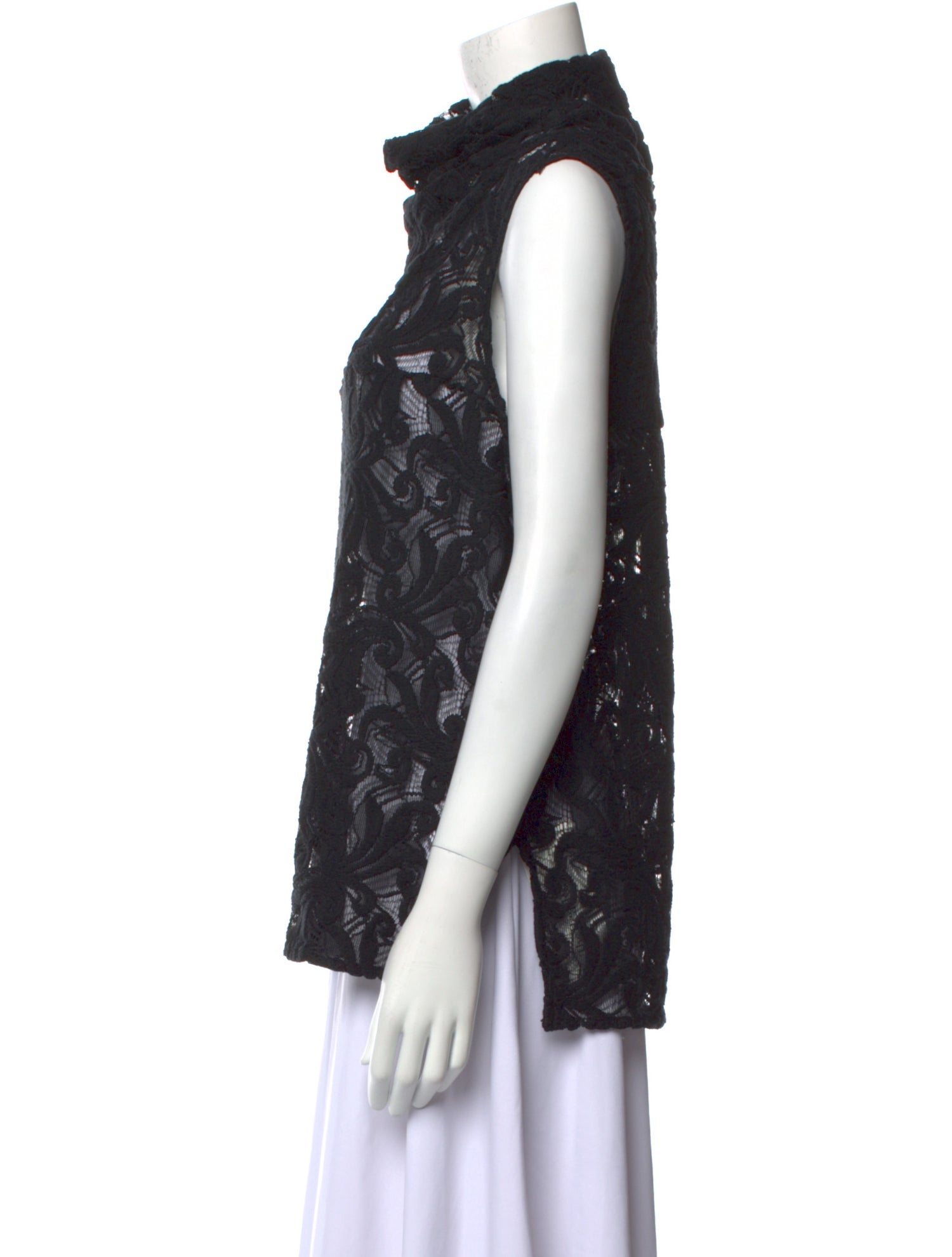 Rachel Comey Lace Pattern Turtleneck Top