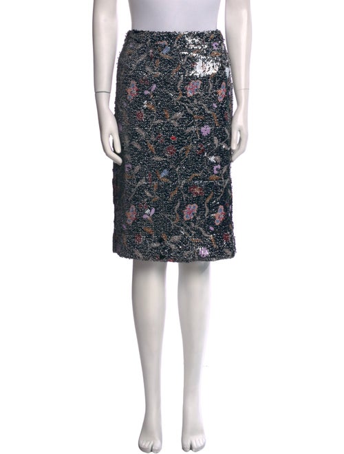 Rachel Comey Floral Print Knee-Length Skirt