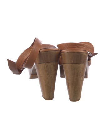 Rachel Comey Leather Colorblock Pattern T-Strap Pumps