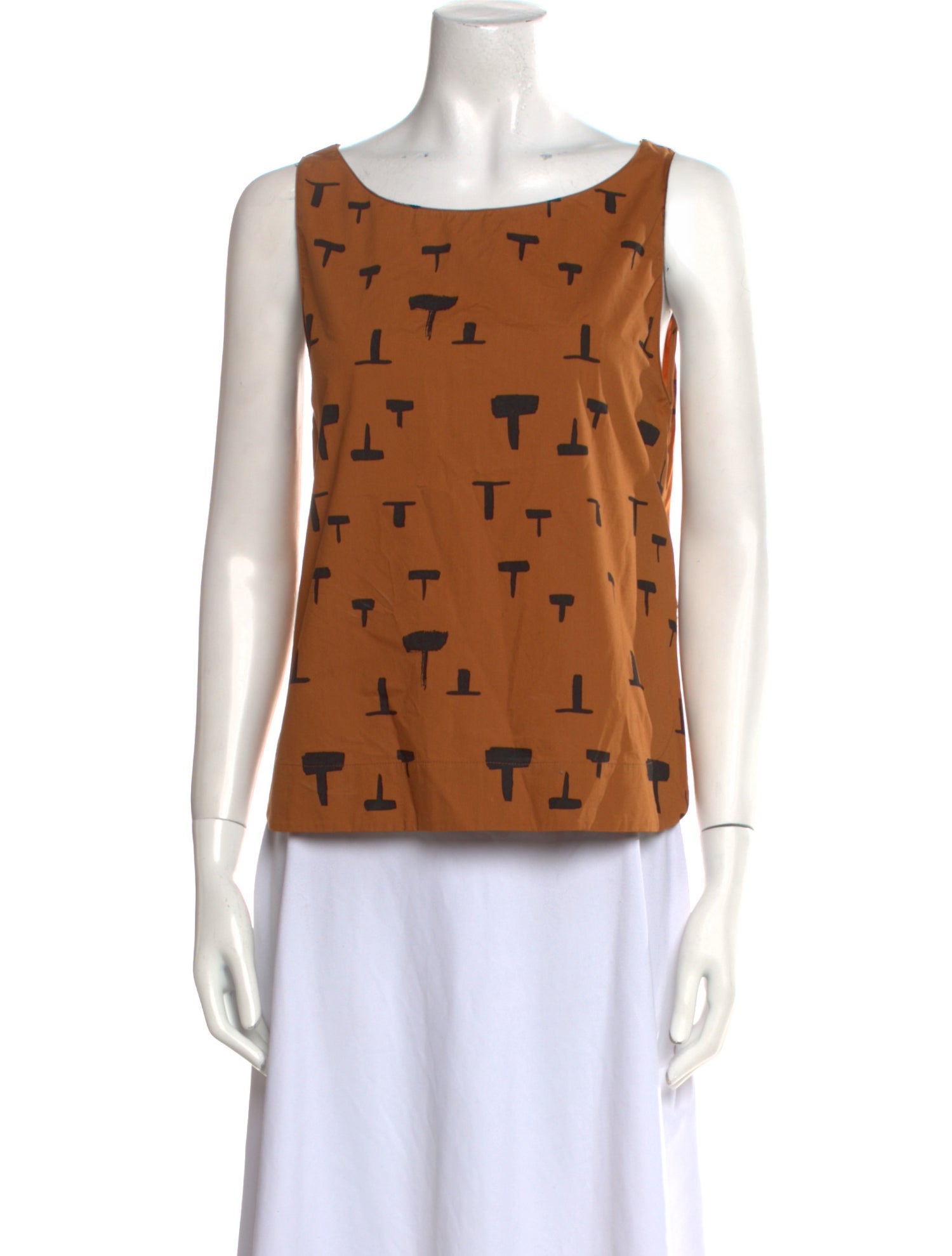 Rachel Comey Printed Scoop Neck Top