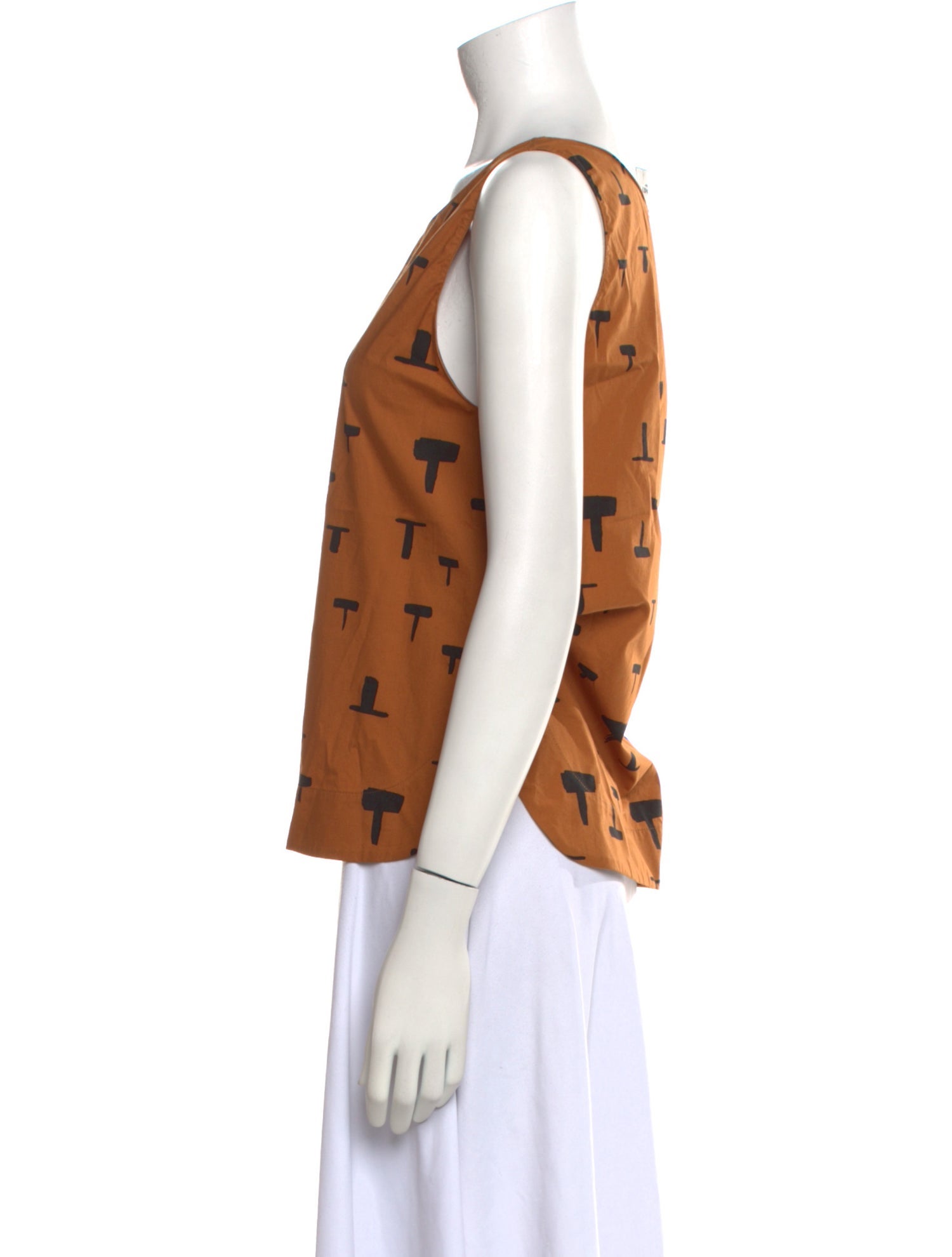 Rachel Comey Printed Scoop Neck Top