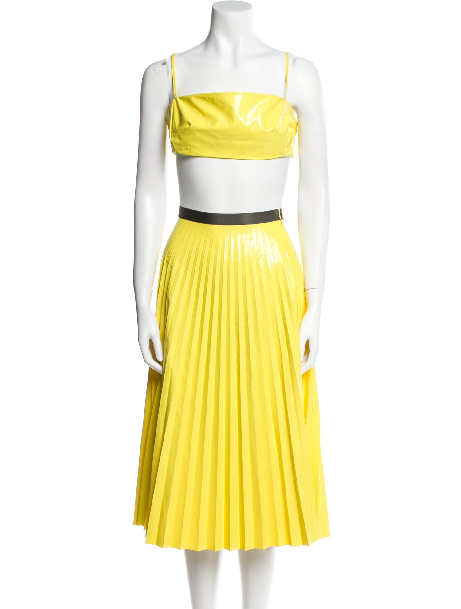 Rachel Comey Colorblock Pattern Pleated Accents Skirt Set