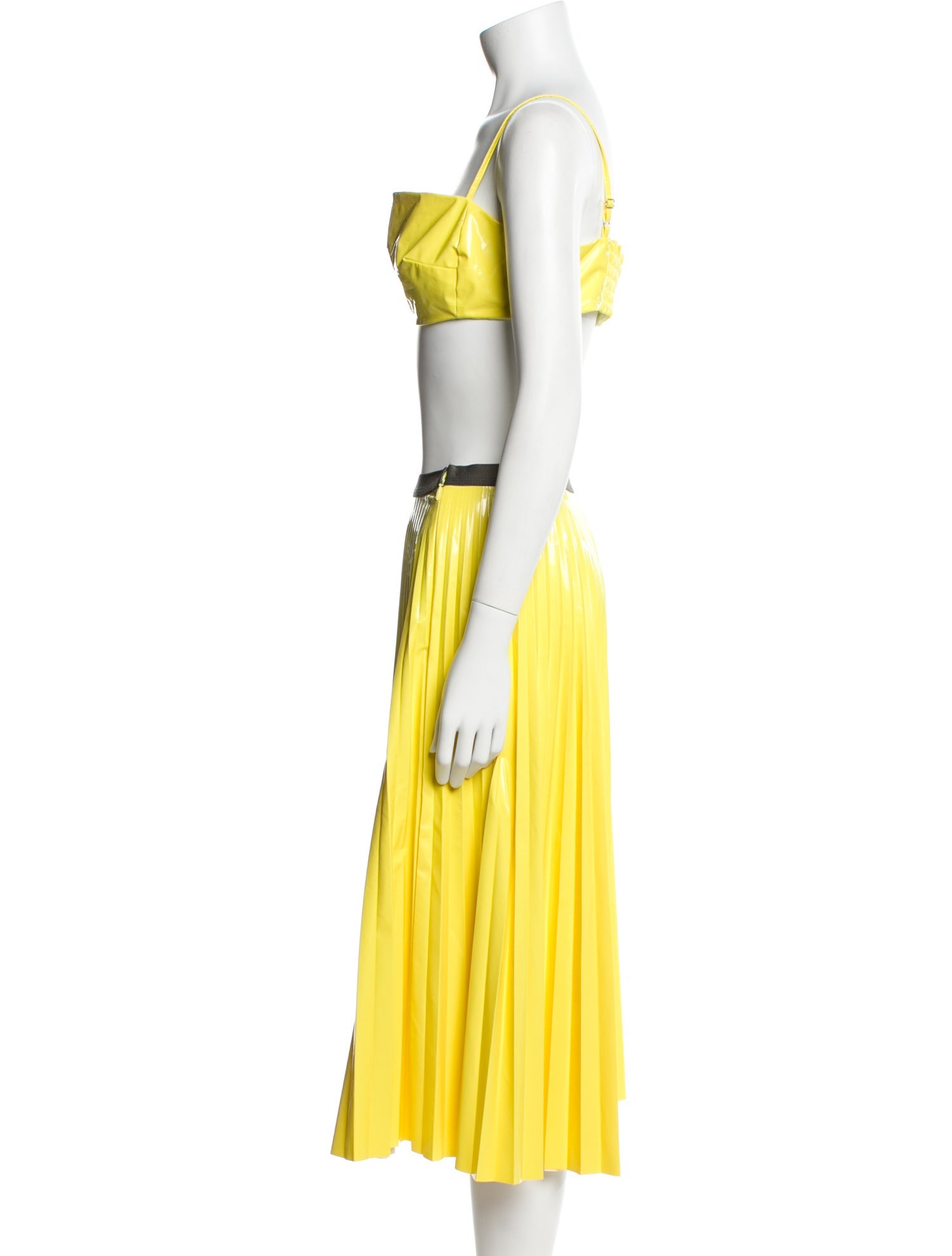 Rachel Comey Colorblock Pattern Pleated Accents Skirt Set