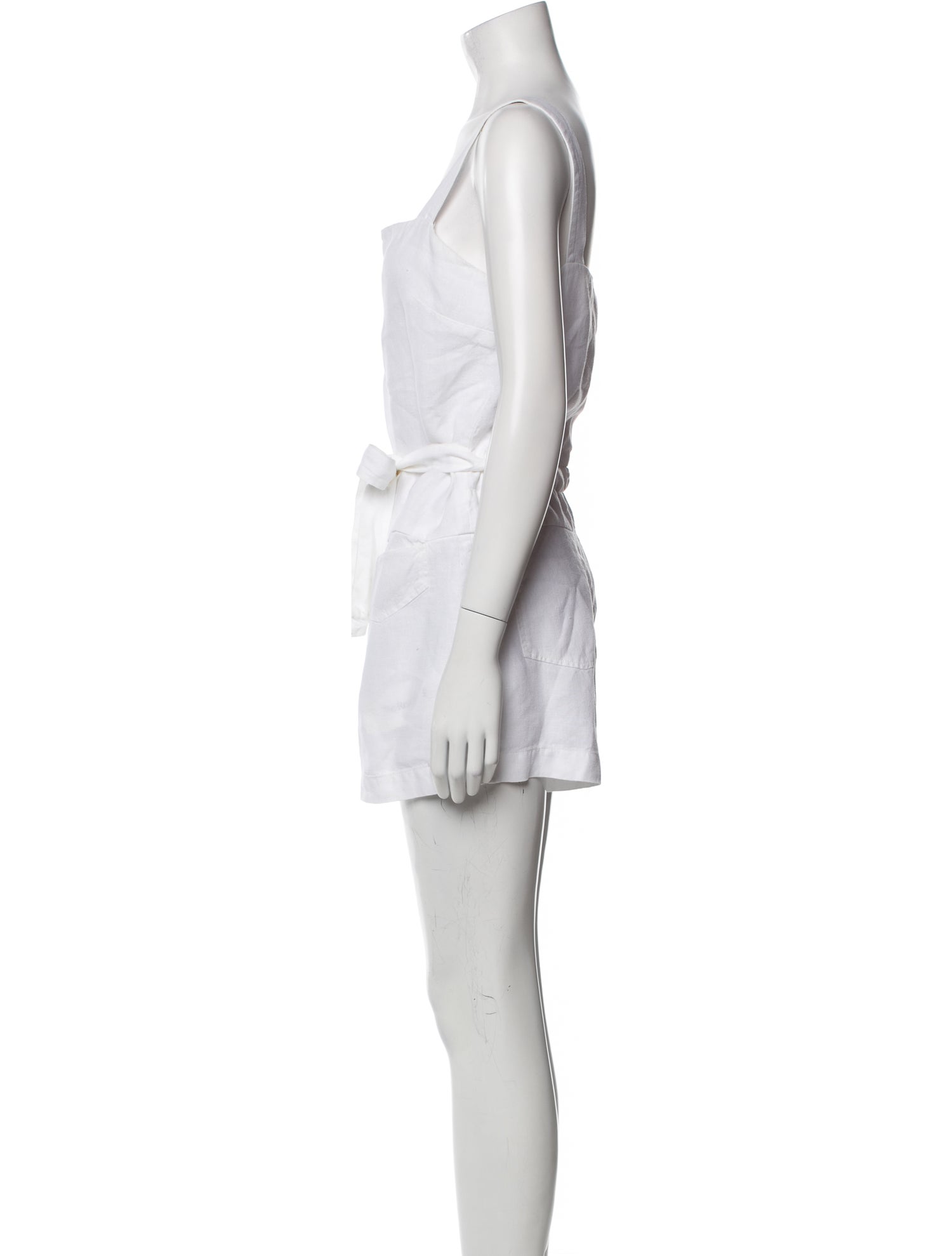 Rachel Comey Linen Square Neckline Romper