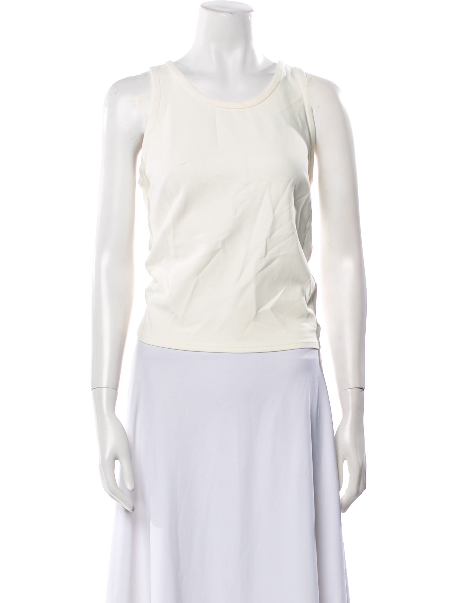 Rachel Comey Scoop Neck Sleeveless Crop Top