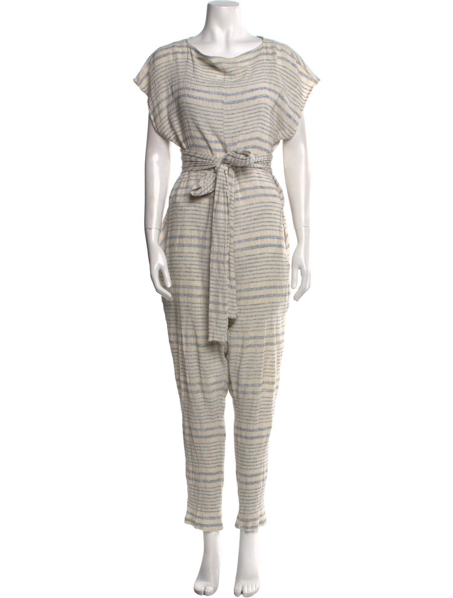 Rachel Comey Linen Striped Jumpsuit
