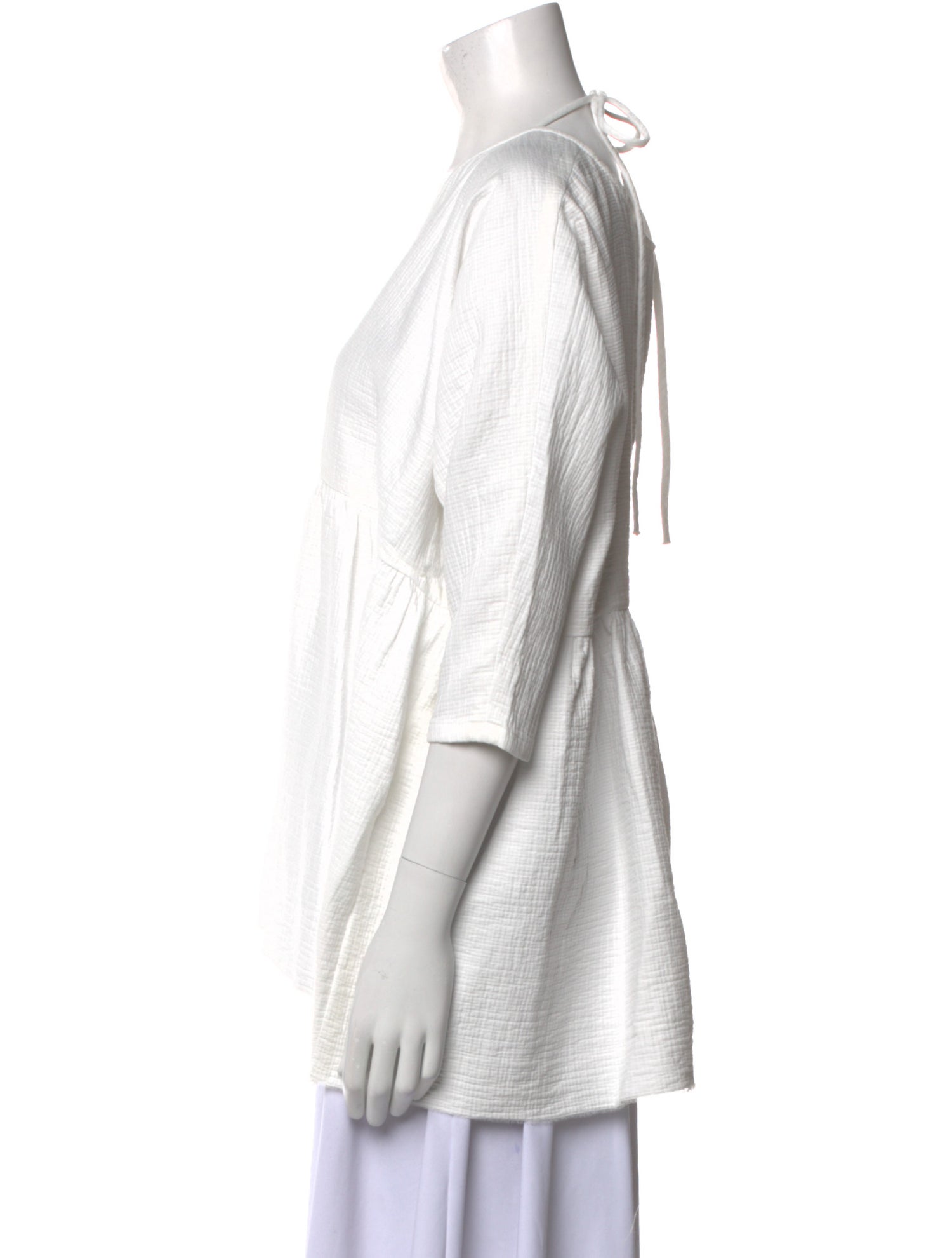 Rachel Comey V-Neck Three-Quarter Sleeve Blouse