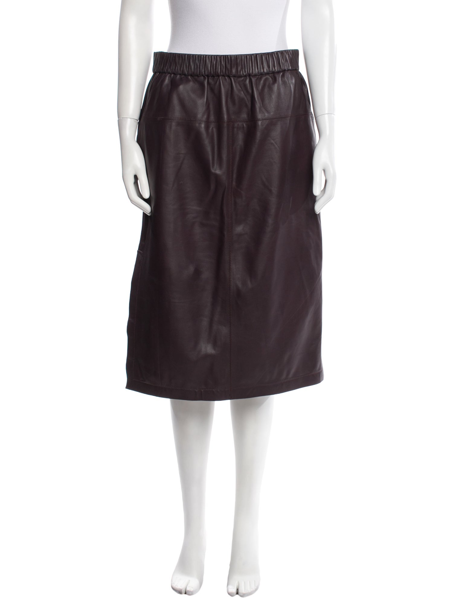 Rachel Comey Leather Midi Length Skirt