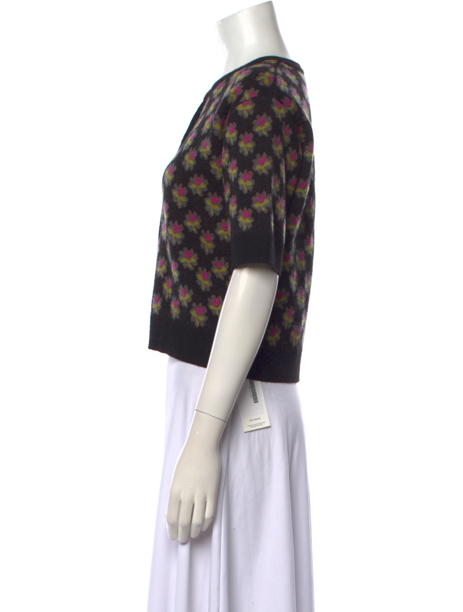 Rachel Comey Floral Print Crew Neck Sweater