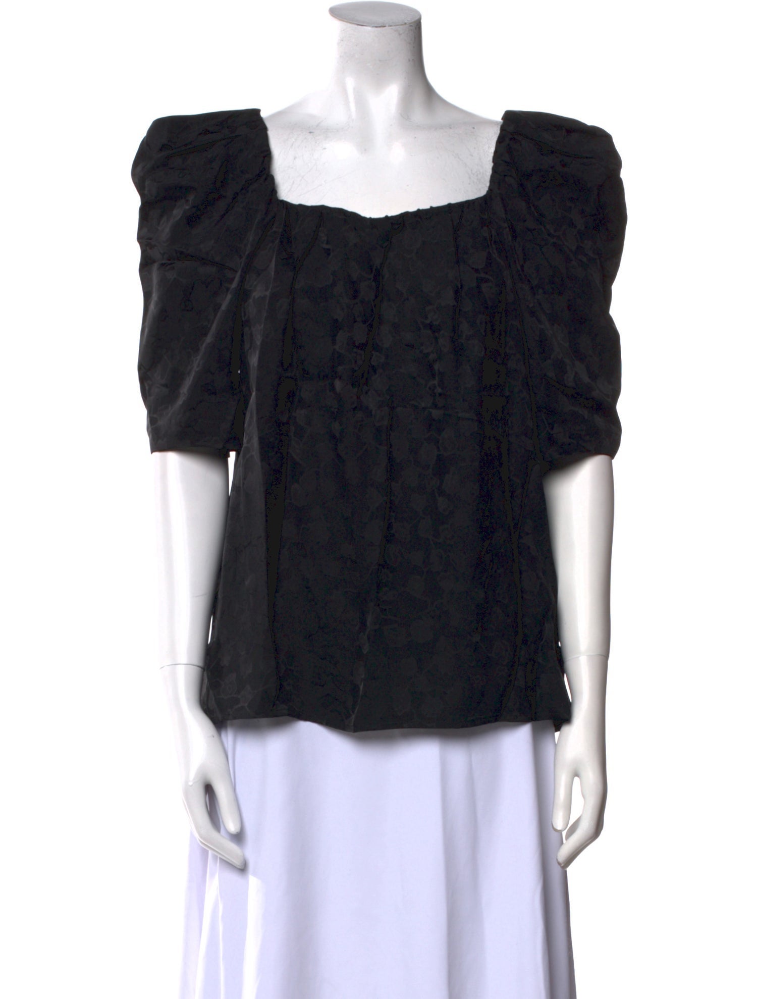 Rachel Comey Square Neckline Short Sleeve Blouse