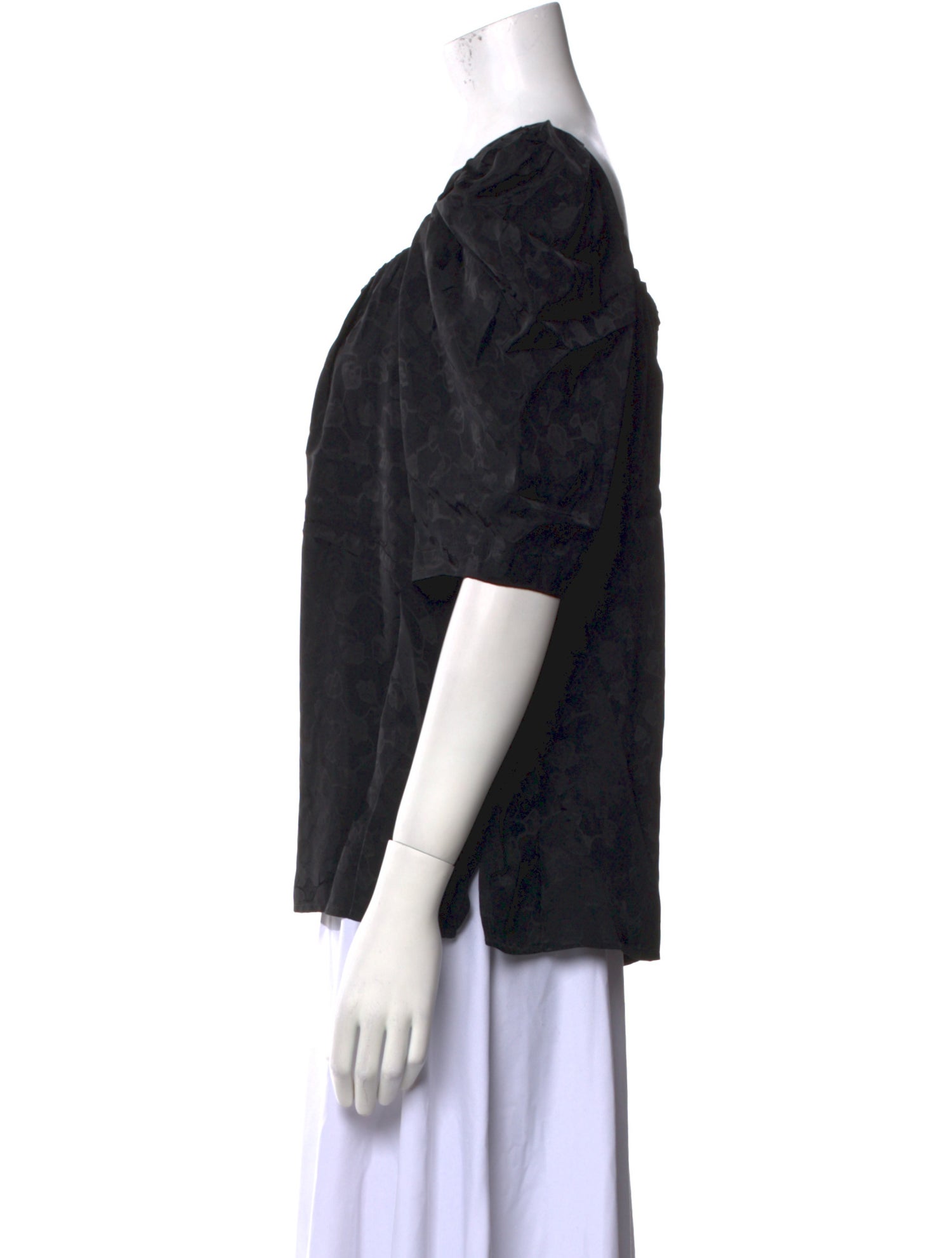 Rachel Comey Square Neckline Short Sleeve Blouse