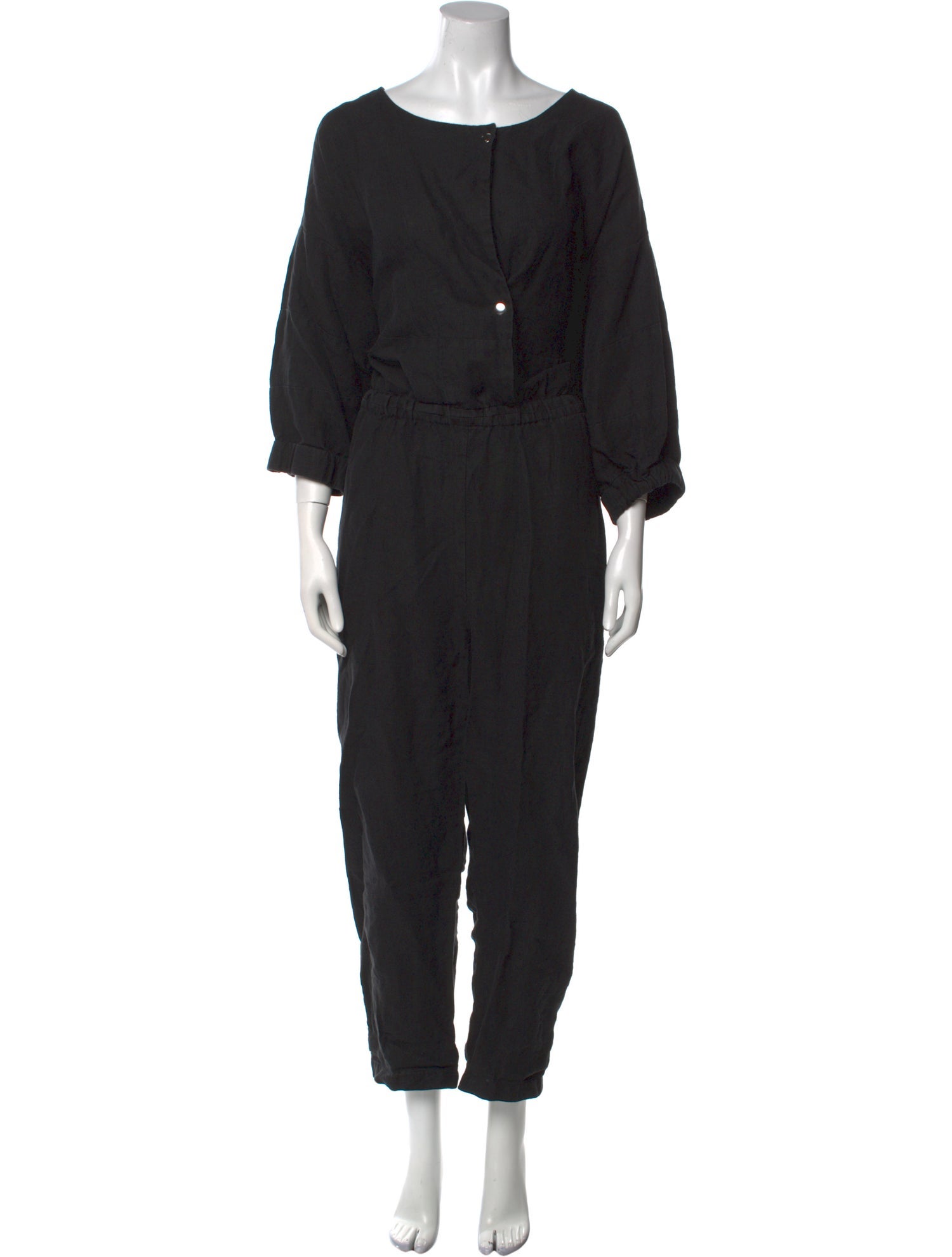 Rachel Comey Linen Bateau Neckline Jumpsuit
